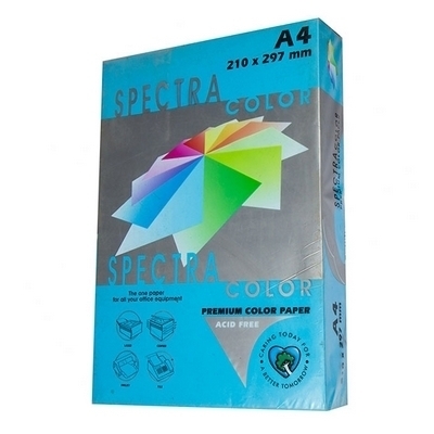 Цветная бумага SPECTRA COLOR 100 листов А4 80 г/м, Turquoise 220-AB48, синий