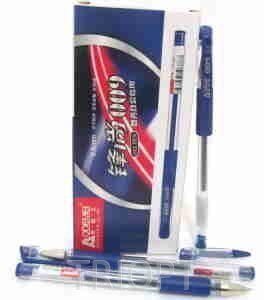 YK-009-BL (GP-009) Ручка гелевая c грипом 0,5мм толст нак синяя