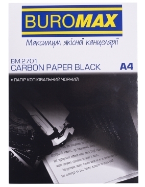 Папір копіювальний 210x297мм, 100 арк., чорний BM.2701