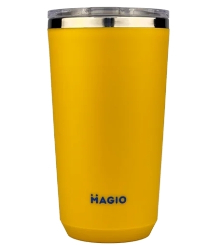 Термокружка MAGIO MG-1040Y жовтий, подвійні стінки, нерж.сталь, 400мл