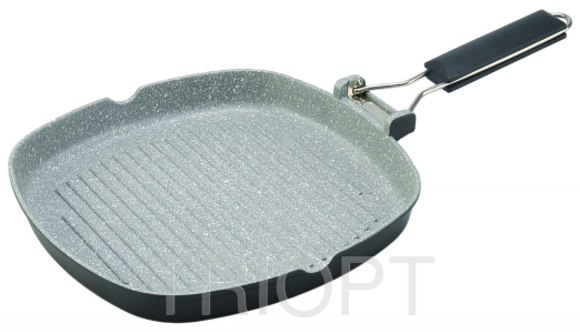 Сковорода-гриль лита Con Brio СВ2803, 28см, Eco Granite