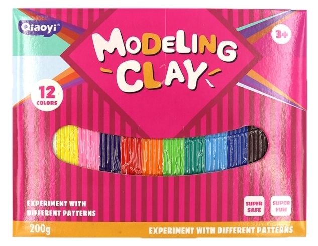 8021 Пластилін Modeling Clay 12кол. 200г