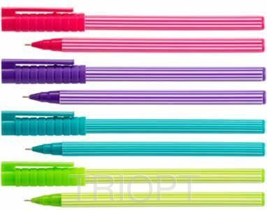 Ручка масляна Economix TROPIC 0,7 мм, пише синім, E10247