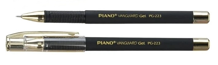 РG-223 Ручка гелева "Piano" "Vanguard" 0,5мм, чорна
