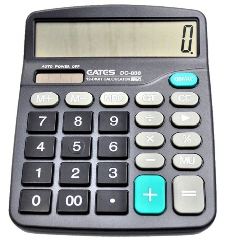 Калькулятор "EATES" DC-838 (12разр.,  2 питания), 179*144*26 мм