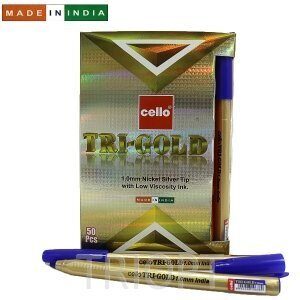 Ручка Cello Trimate GOLD SKU 50Box1.0мм син.