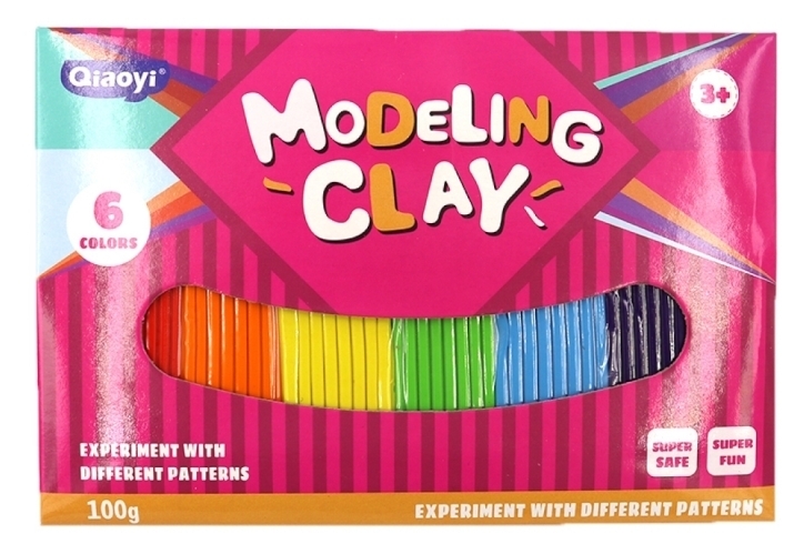 8020 Пластилін Modeling Clay 6кол. 200г