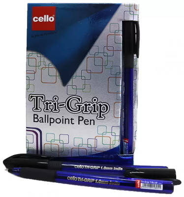 Ручка Cello Trigrip  (син. корпус) SKU 50Box1.0мм син.