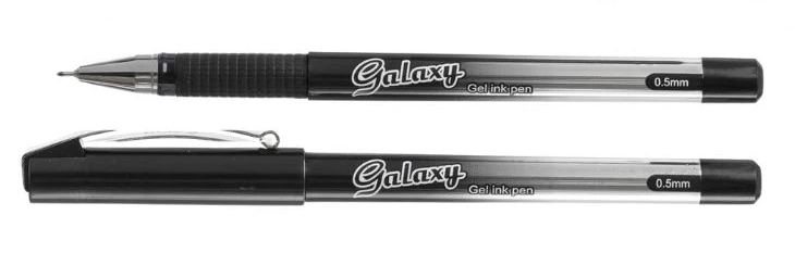 РG-303 Ручка гелева "Piano" "Galaxy" 0,5мм, чорна