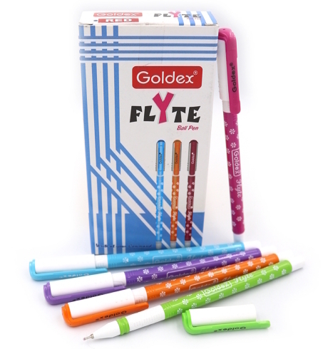 Ручка масляна Goldex Flyte #1273 Індія Blue з грипом, mix