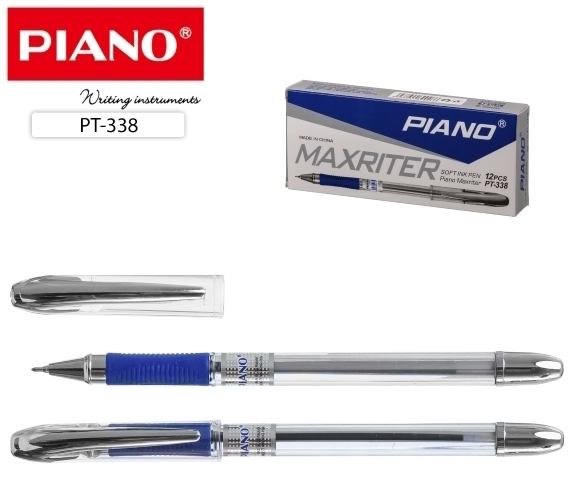 PT-338 Ручка масло "Piano" "Maxriter" син Maxriter синяя