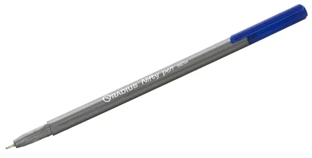 Ручка кулькова Nifty pen grey metalic 0.7мм, СИНЯ, Radius