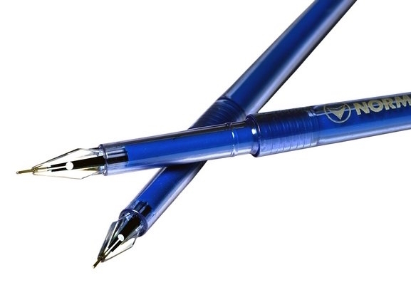 Ручка гелева, 0.5мм, синя, Gelios, 342, NORMA, наконечник типу "перо"